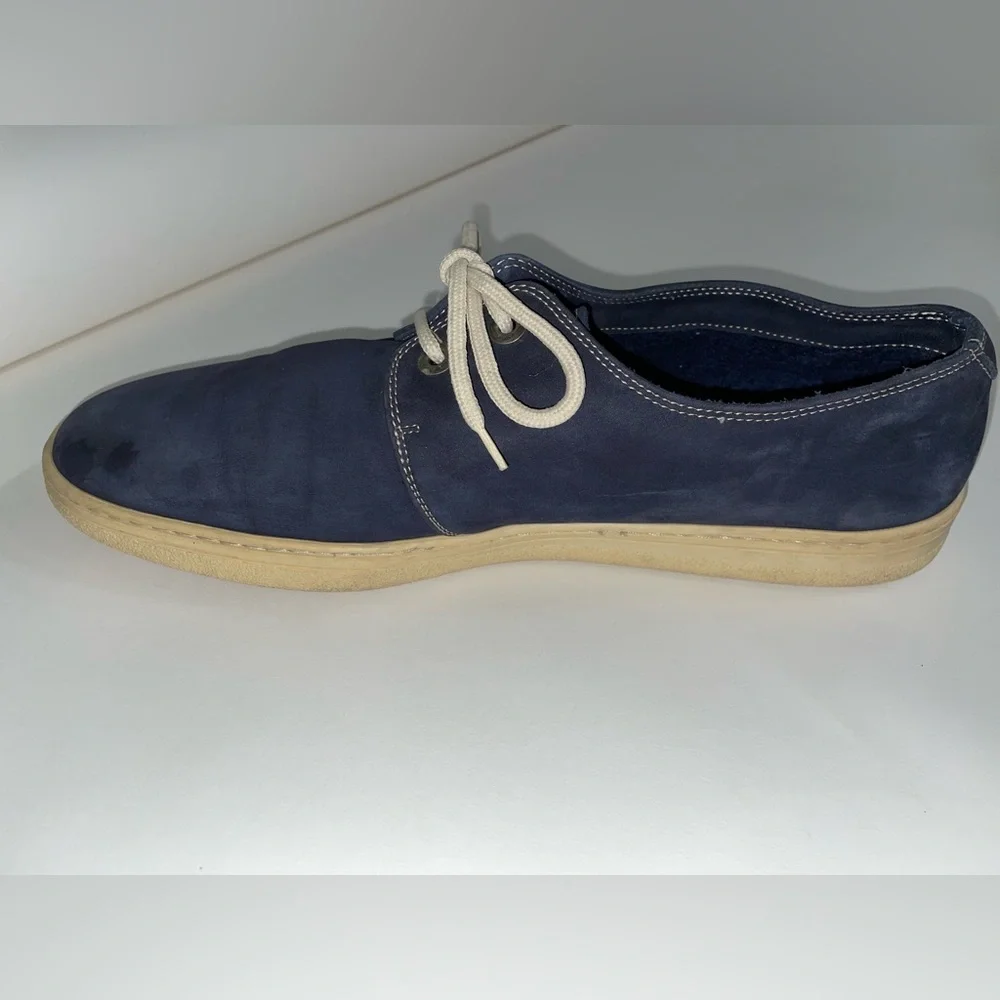 Vintage Salvatore Ferragamo Navy Blue Sneakers Size 12D - Picture 12 of 15